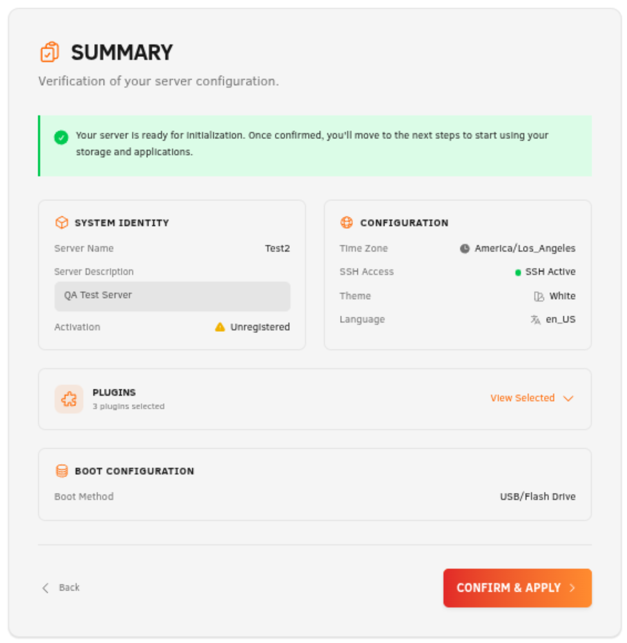 Étape 5 : Récapitulatif